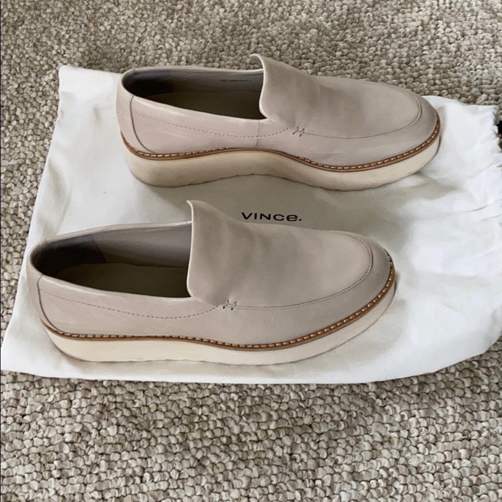 Vince Camuto slip ons with storage bag